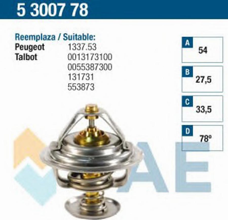 FAE 5300778 - Termostato, Refrigerante autozon.pro