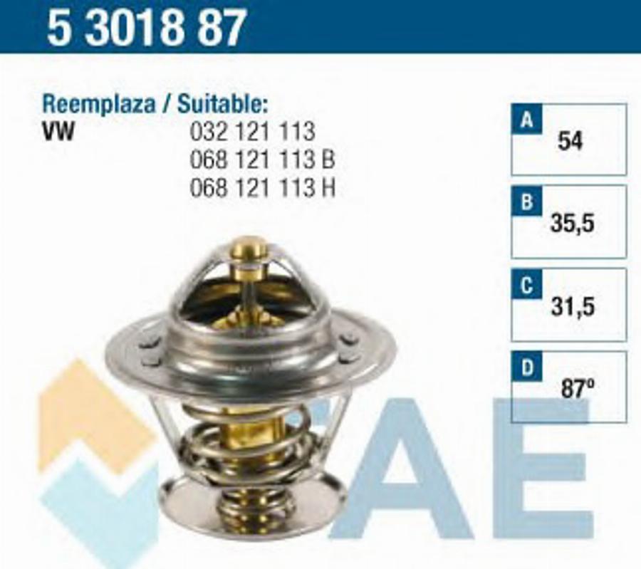 FAE 5301887 - Termostato, Refrigerante autozon.pro