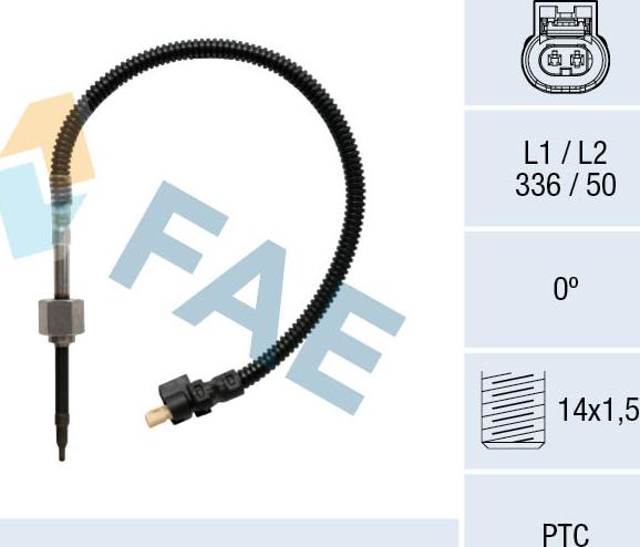 FAE 68034 - Sensore, Temperatura gas scarico autozon.pro