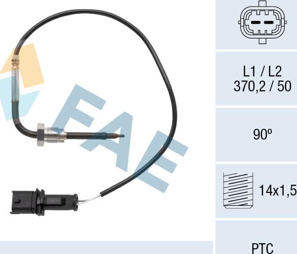 FAE 68073 - Sensore, Temperatura gas scarico autozon.pro