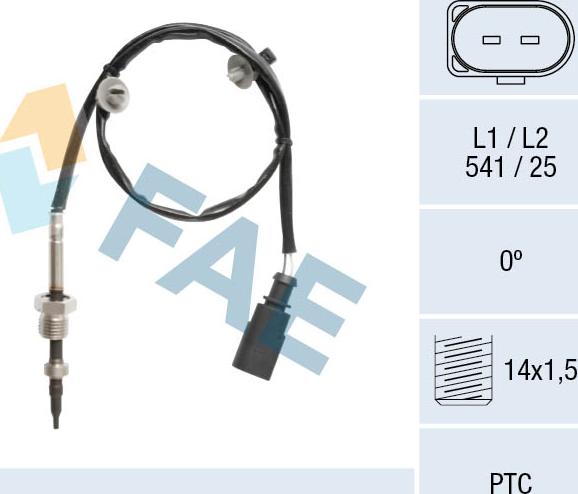 FAE 68131 - Sensore, Temperatura gas scarico autozon.pro