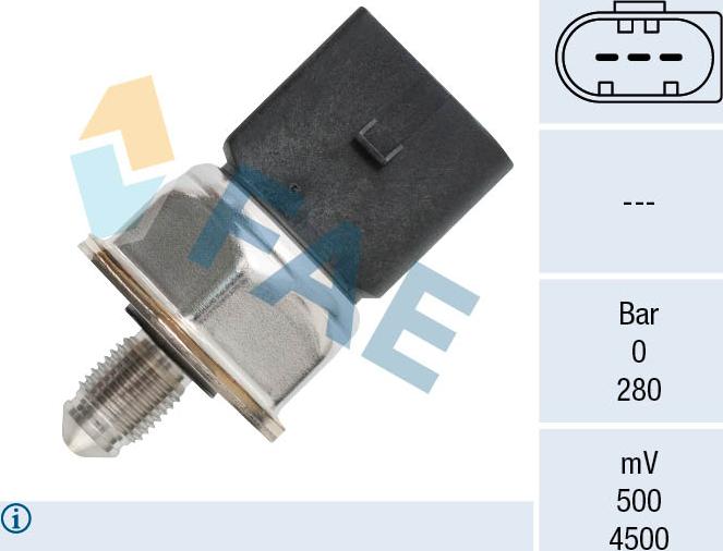 FAE 15609 - Sensore, Pressione carburante autozon.pro