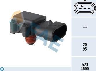 FAE 15199 - Sensore, Pressione collettore d'aspirazione autozon.pro