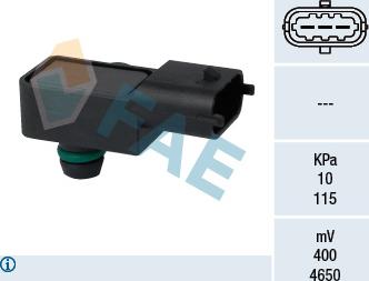 FAE 15127 - Sensore, Pressione collettore d'aspirazione autozon.pro