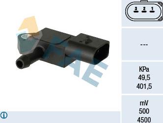 FAE 15262 - Sensore, Pressione collettore d'aspirazione autozon.pro