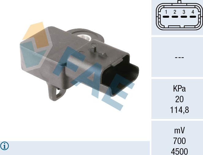 FAE 15267 - Sensore, Pressione collettore d'aspirazione autozon.pro