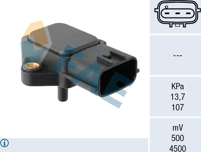 FAE 15272 - Sensore, Pressione collettore d'aspirazione autozon.pro