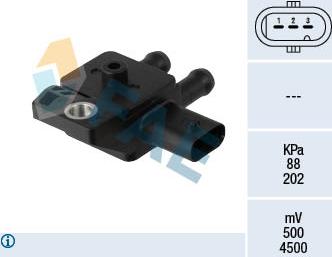 FAE 16144 - Sensore, Pressione gas scarico autozon.pro