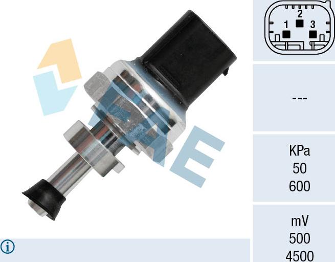 FAE 16154 - Sensore, Pressione gas scarico autozon.pro