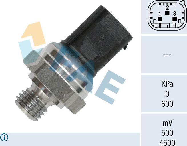 FAE 16155 - Sensore, Pressione gas scarico autozon.pro