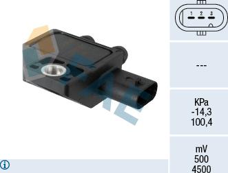 FAE 16151 - Sensore, Pressione gas scarico autozon.pro