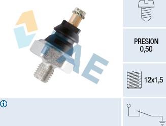 FAE 10200 - Sensore, Pressione olio autozon.pro