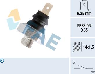 FAE 11410 - Sensore, Pressione olio autozon.pro