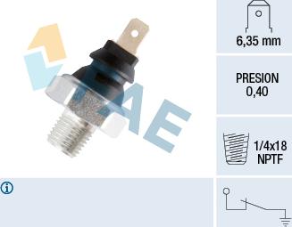 FAE 11320 - Sensore, Pressione olio autozon.pro