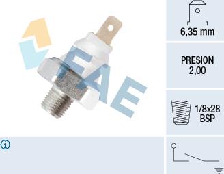 FAE 12940 - Sensore, Pressione olio autozon.pro