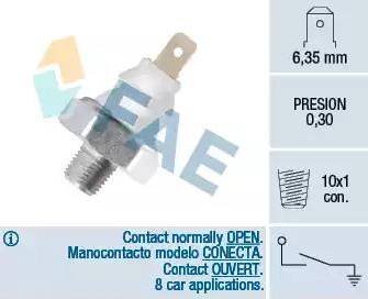 FAE 12960 - Sensore, Pressione olio autozon.pro