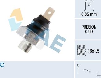 FAE 12935 - Sensore, Pressione olio autozon.pro