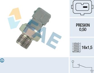 FAE 12460 - Sensore, Pressione olio autozon.pro