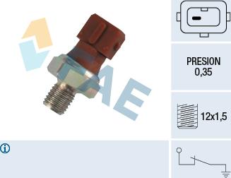 FAE 12410 - Sensore, Pressione olio autozon.pro