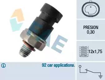 FAE 12435 - Sensore, Pressione olio autozon.pro