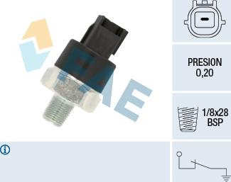 FAE 12555 - Sensore, Pressione olio autozon.pro