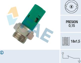 FAE 12520 - Sensore, Pressione olio autozon.pro