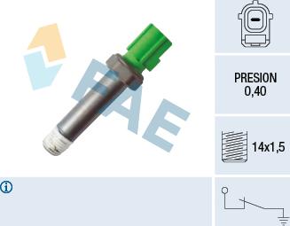 FAE 12616 - Sensore, Pressione olio autozon.pro