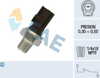 FAE 12610 - Sensore, Pressione olio autozon.pro