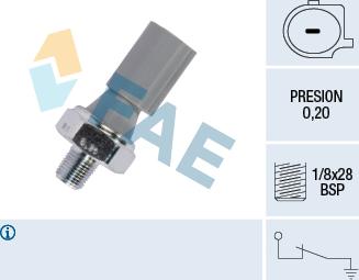 FAE 12830 - Sensore, Pressione olio autozon.pro