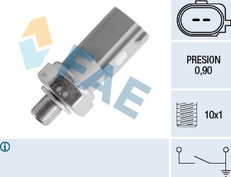 FAE 12831 - Sensore, Pressione olio autozon.pro