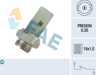 FAE 12380 - Sensore, Pressione olio autozon.pro