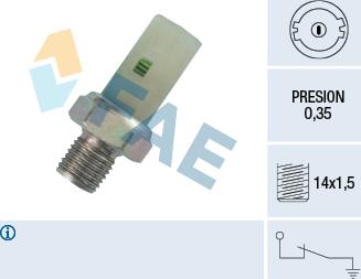 FAE 12370 - Sensore, Pressione olio autozon.pro