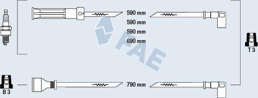 FAE 85410 - Kit cavi accensione autozon.pro