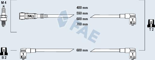 FAE 85693 - Kit cavi accensione autozon.pro