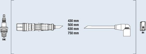 FAE 85697 - Kit cavi accensione autozon.pro