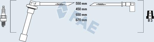 FAE 85821 - Kit cavi accensione autozon.pro