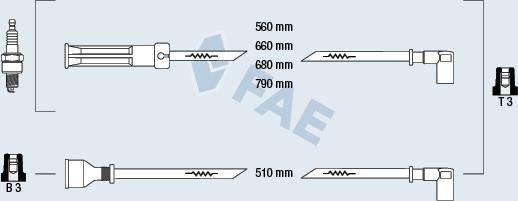 FAE 85350 - Kit cavi accensione autozon.pro