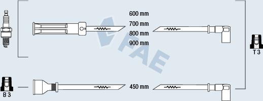 FAE 86030 - Kit cavi accensione autozon.pro