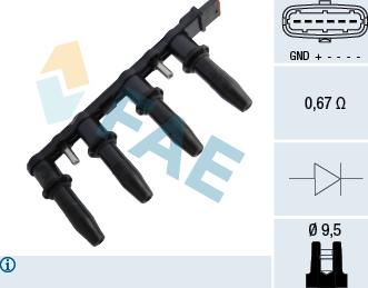 FAE 80291 - Bobina d'accensione autozon.pro