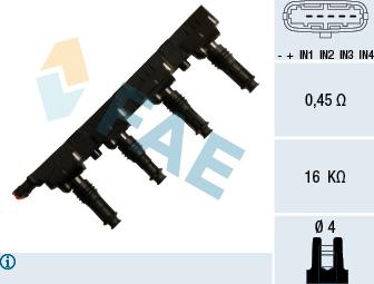 FAE 80257 - Bobina d'accensione autozon.pro