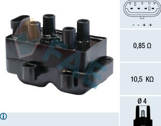 FAE 80222 - Bobina d'accensione autozon.pro