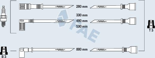 FAE 83940 - Kit cavi accensione autozon.pro