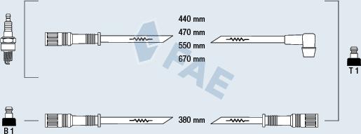 FAE 83490 - Kit cavi accensione autozon.pro