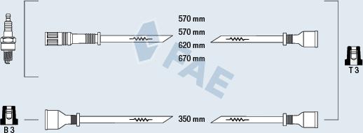 FAE 83590 - Kit cavi accensione autozon.pro