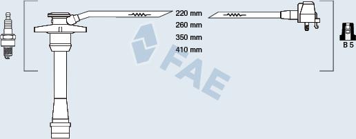 FAE 83588 - Kit cavi accensione autozon.pro