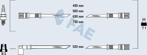 FAE 83890 - Kit cavi accensione autozon.pro