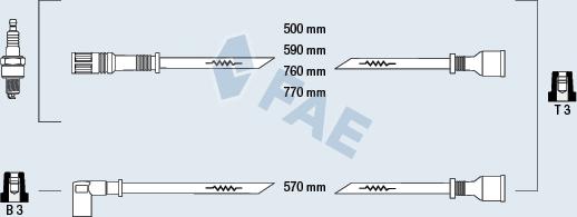 FAE 83390 - Kit cavi accensione autozon.pro