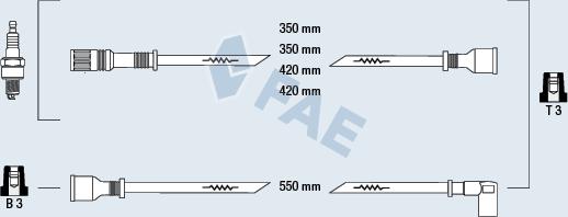 FAE 83210 - Kit cavi accensione autozon.pro