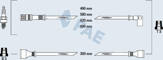 FAE 83720 - Kit cavi accensione autozon.pro