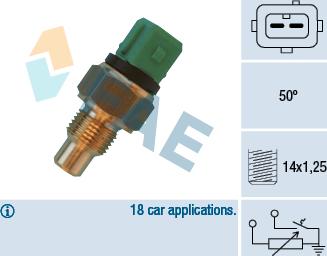 FAE 34430 - Sensore, Temperatura refrigerante autozon.pro